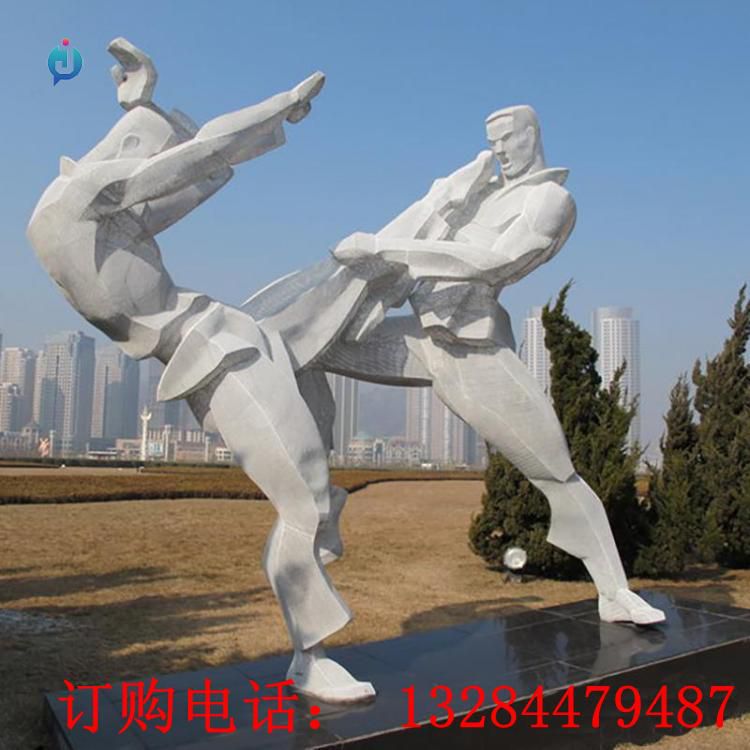 不銹鋼武術(shù)雕塑