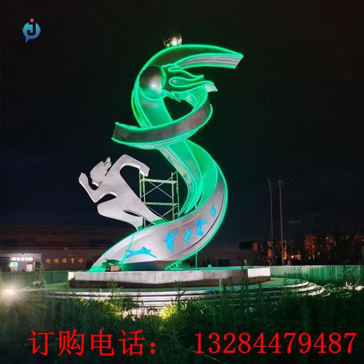 不銹鋼運動人物雕塑