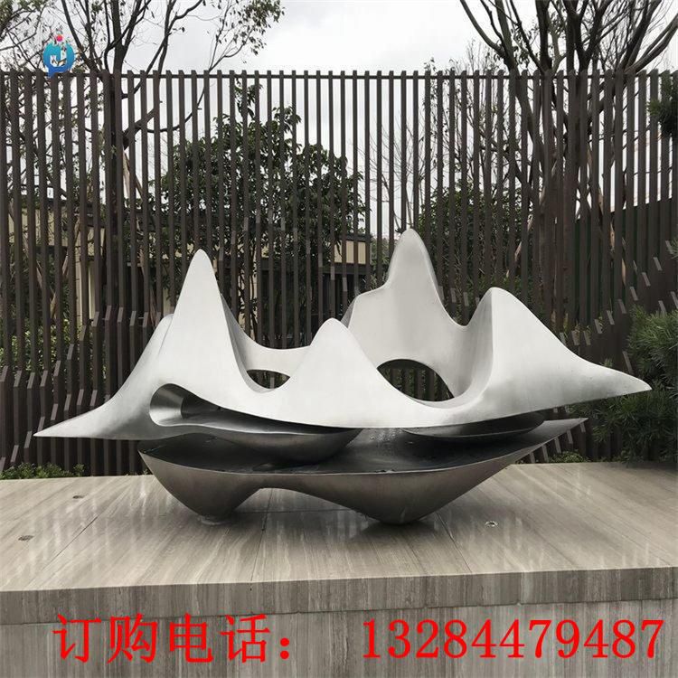 不銹鋼藝術(shù)假山雕塑