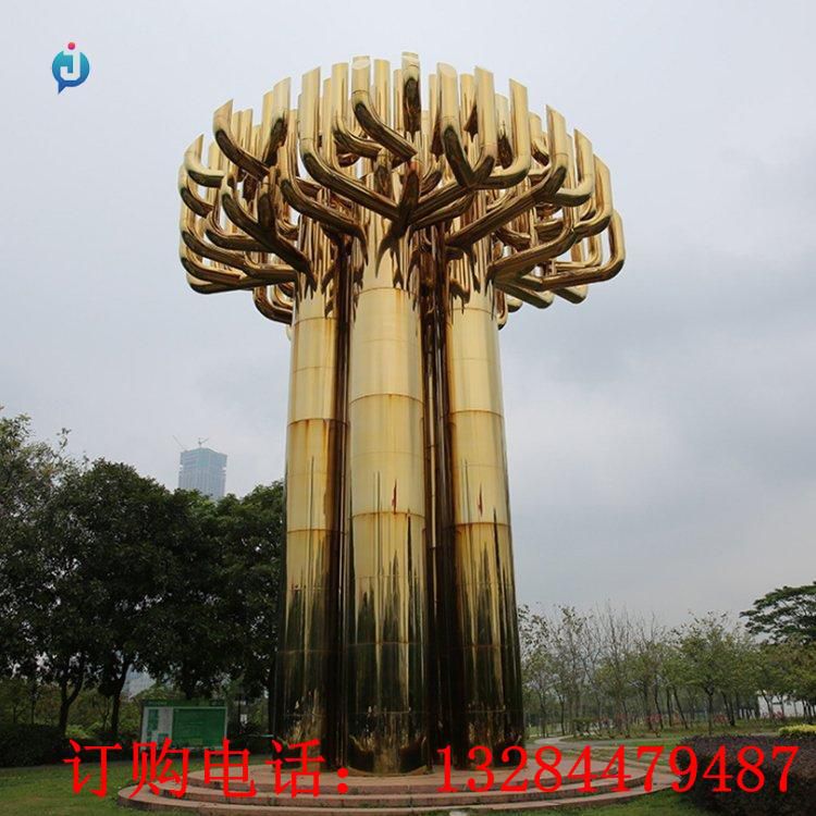 大型不銹鋼異型樹(shù)雕塑