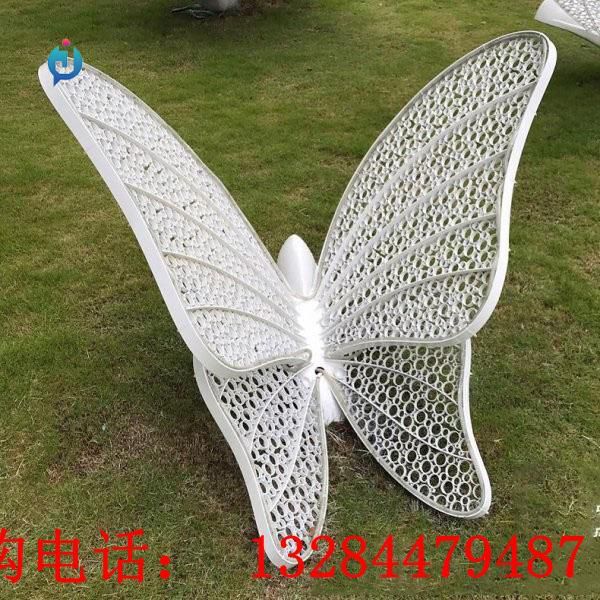 不銹鋼鏤空蝴蝶雕塑