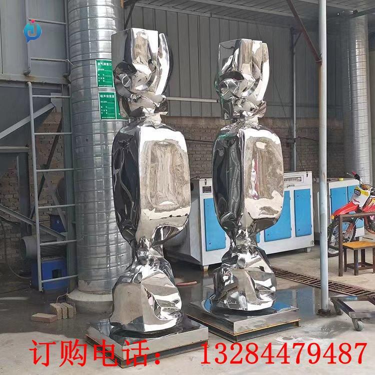 不銹鋼鏡面糖果雕塑