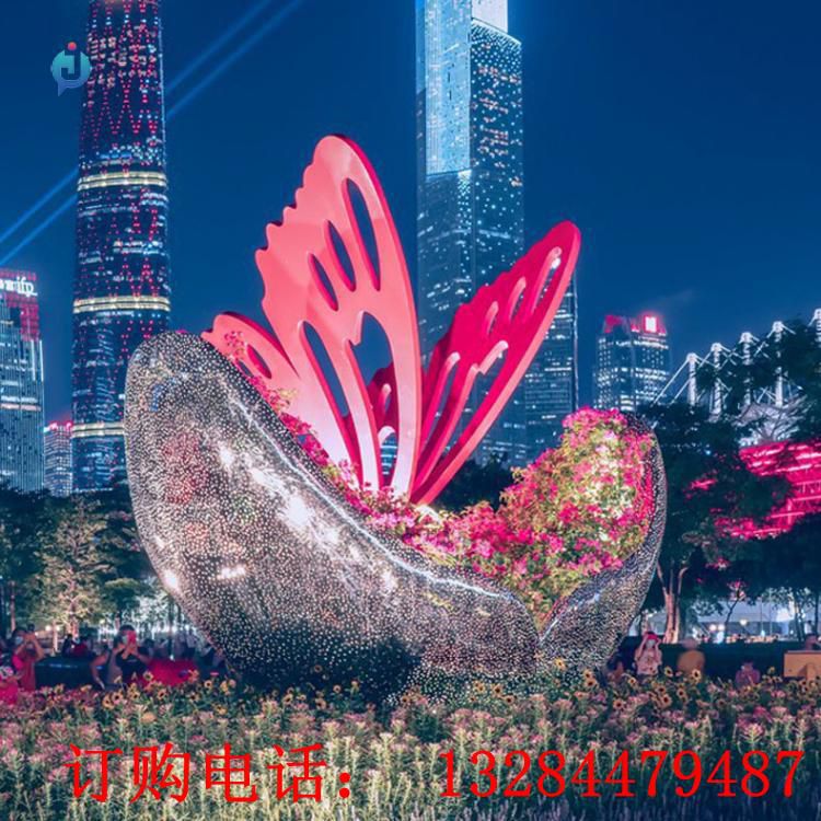 不銹鋼蝴蝶雕塑