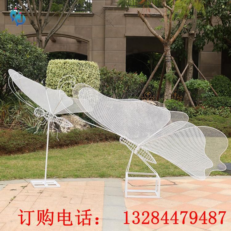 不銹鋼鏤空蝴蝶雕塑