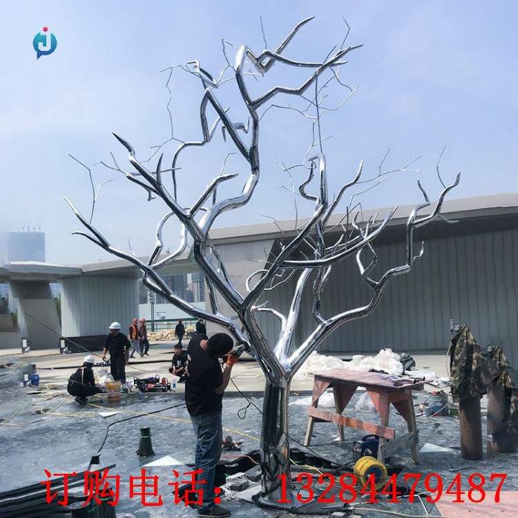 不銹鋼樹枝雕塑