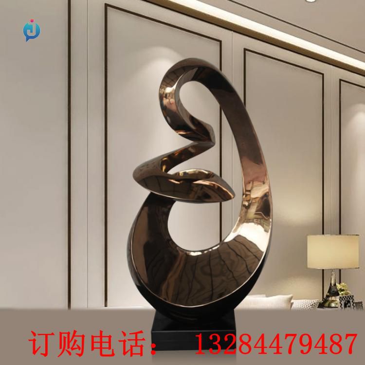 不銹鋼小型飄帶雕塑
