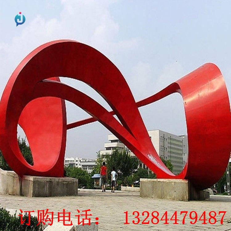 大型不銹鋼飄帶雕塑