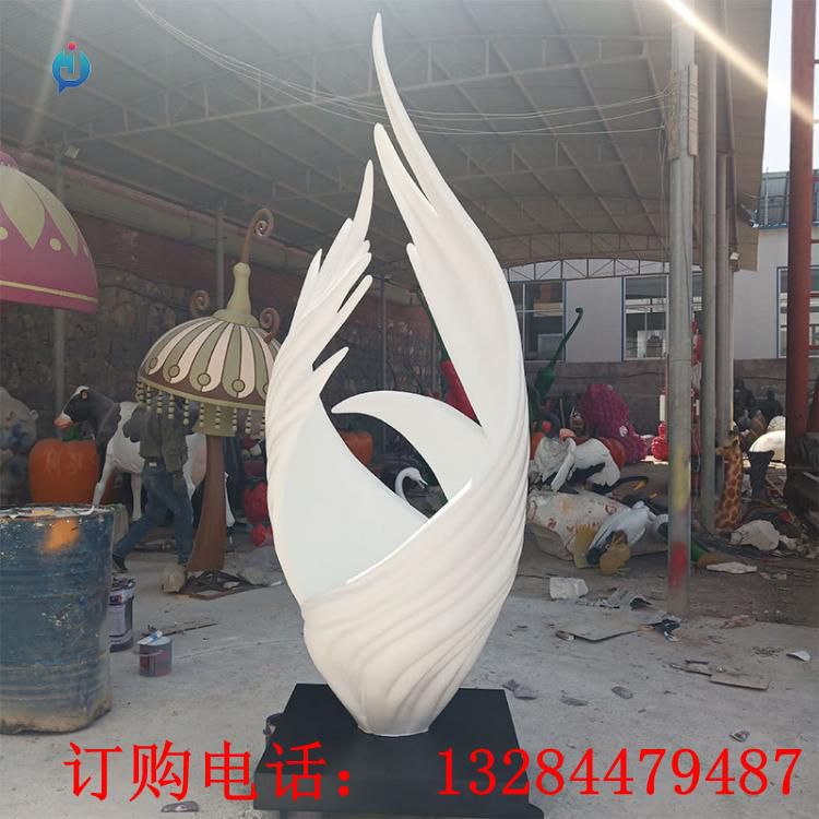 不銹鋼翅膀雕塑