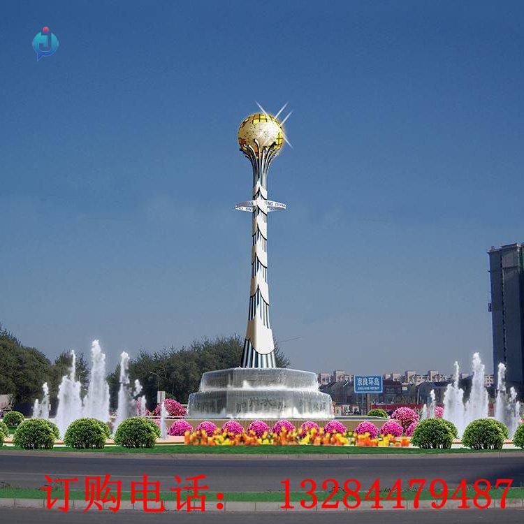 大型不銹鋼圓球雕塑