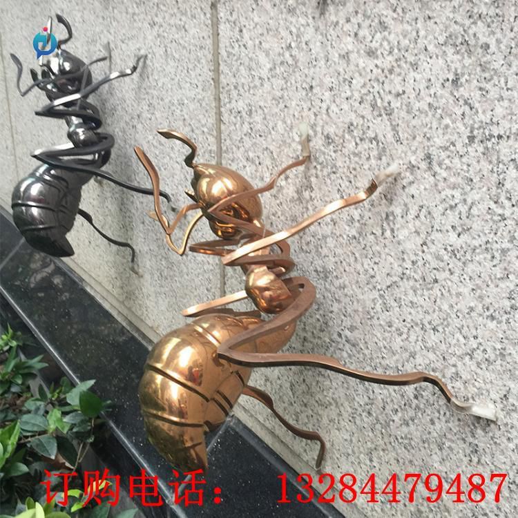 不銹鋼仿真螞蟻雕塑