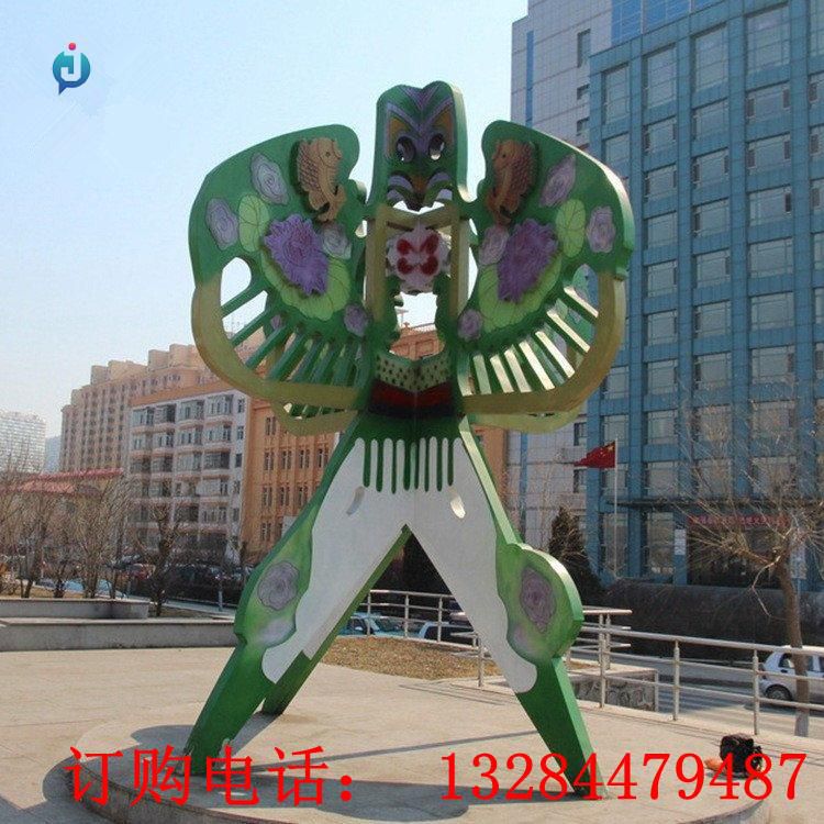 大型不銹鋼風(fēng)箏雕塑
