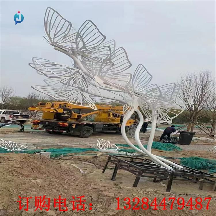 大型不銹鋼蝴蝶雕塑