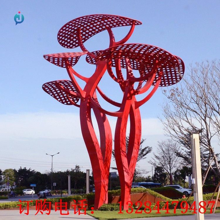 大型不銹鋼異型樹(shù)雕塑