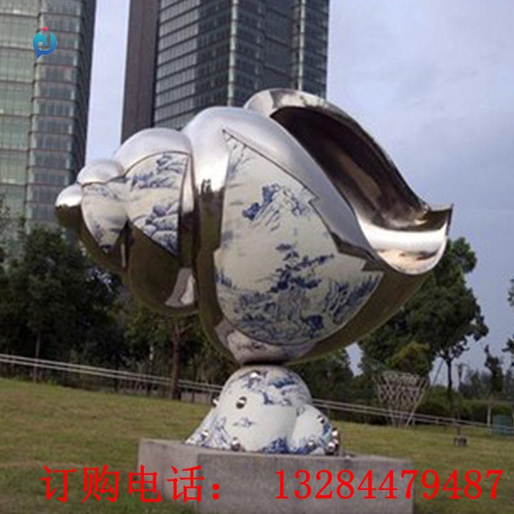 不銹鋼大型海螺雕塑