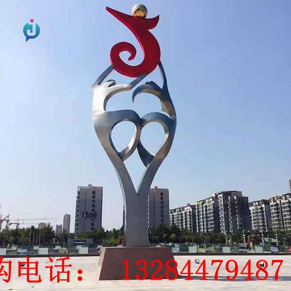 不銹鋼抽象人物雕塑