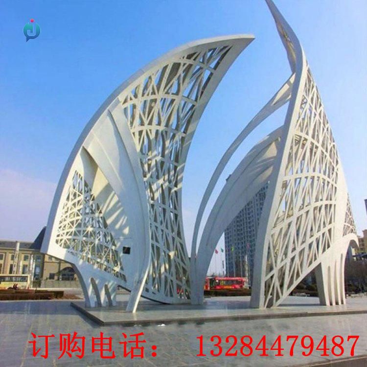 大型不銹鋼魚雕塑