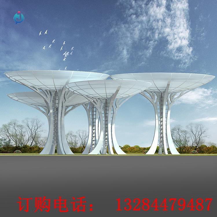 大型不銹鋼景觀樹雕塑