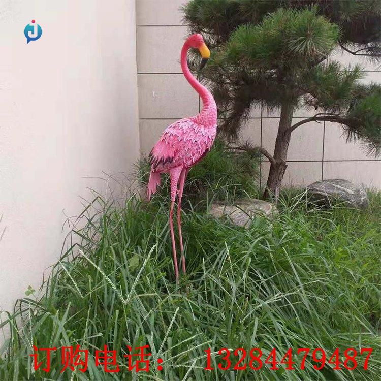 不銹鋼仿真火烈鳥雕塑