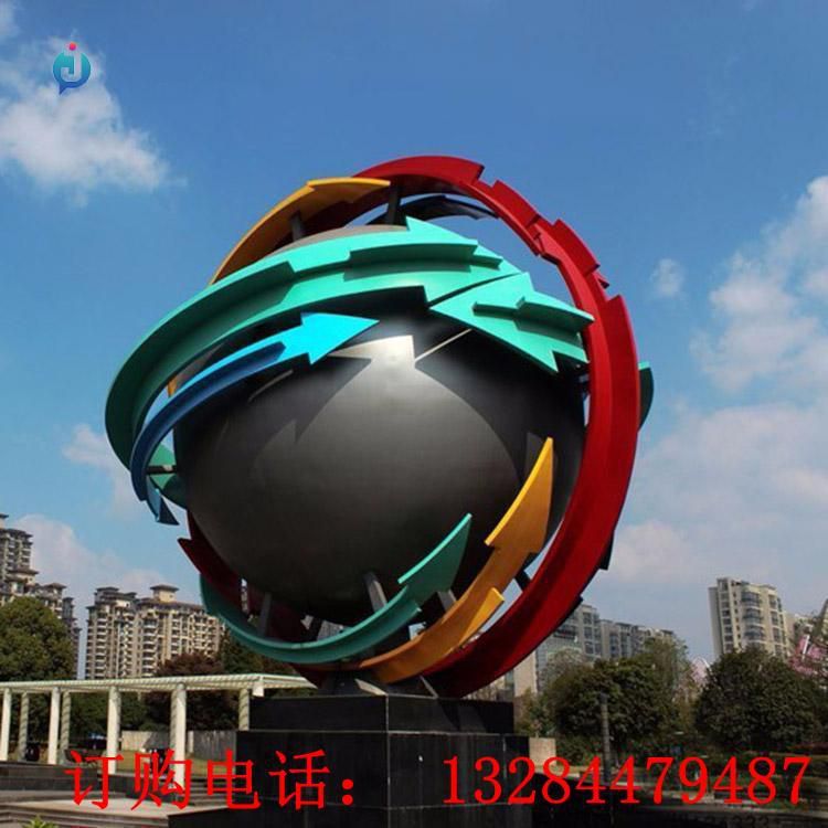 大型不銹鋼圓球創(chuàng)意雕塑