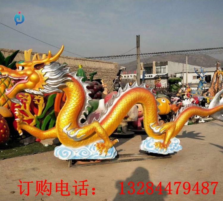 不銹鋼彩繪龍雕塑