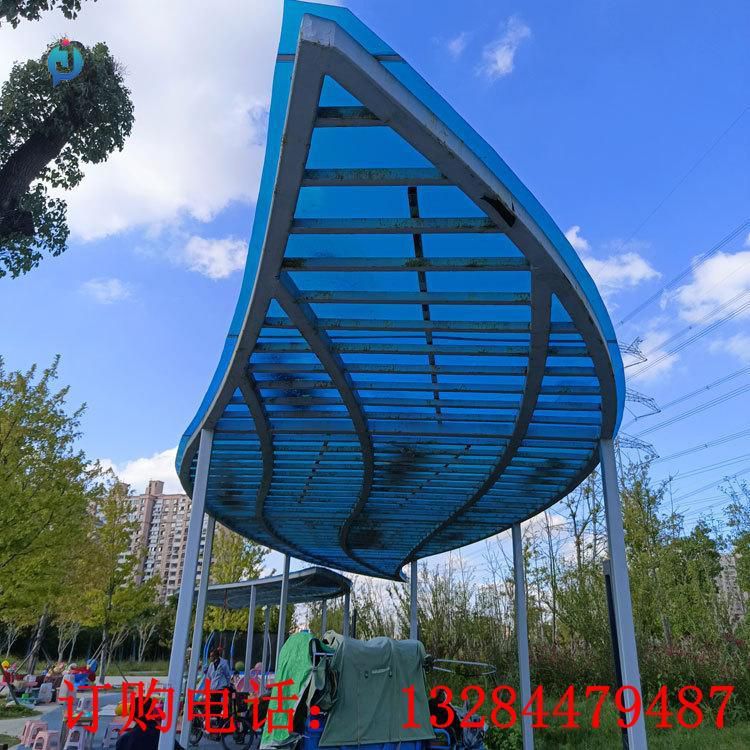 不銹鋼樹葉廊架雕塑