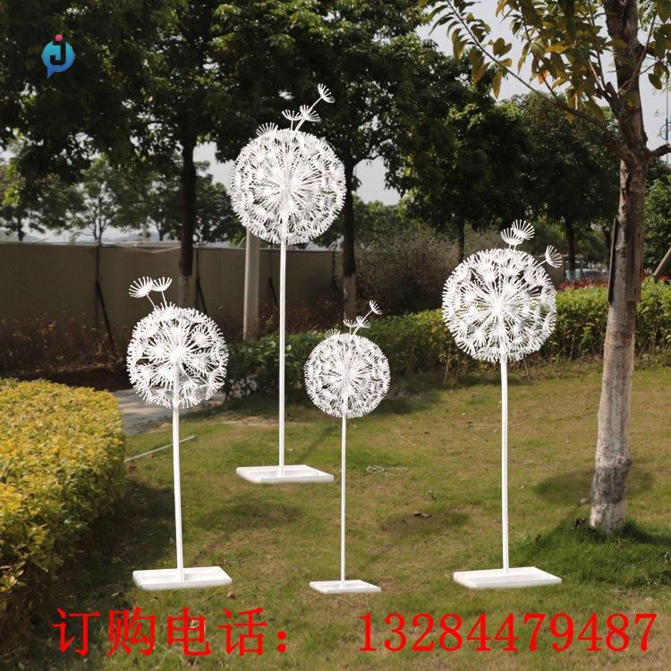 不銹鋼蒲公英雕塑