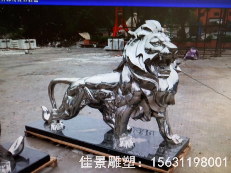 不銹鋼動物獅子雕塑