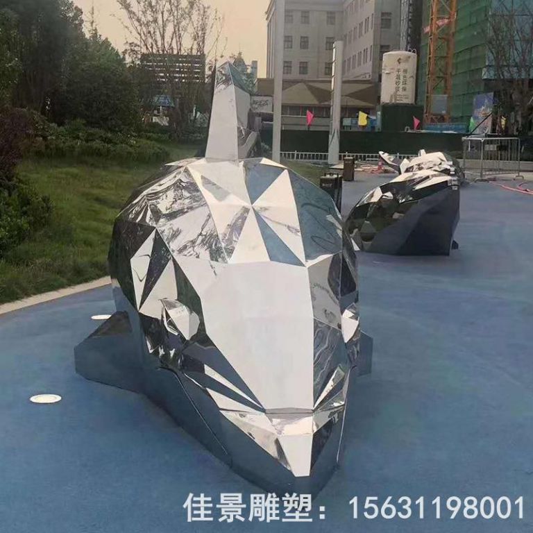 不銹鋼園林鼠雕塑