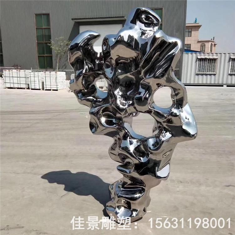 不銹鋼太湖石雕塑