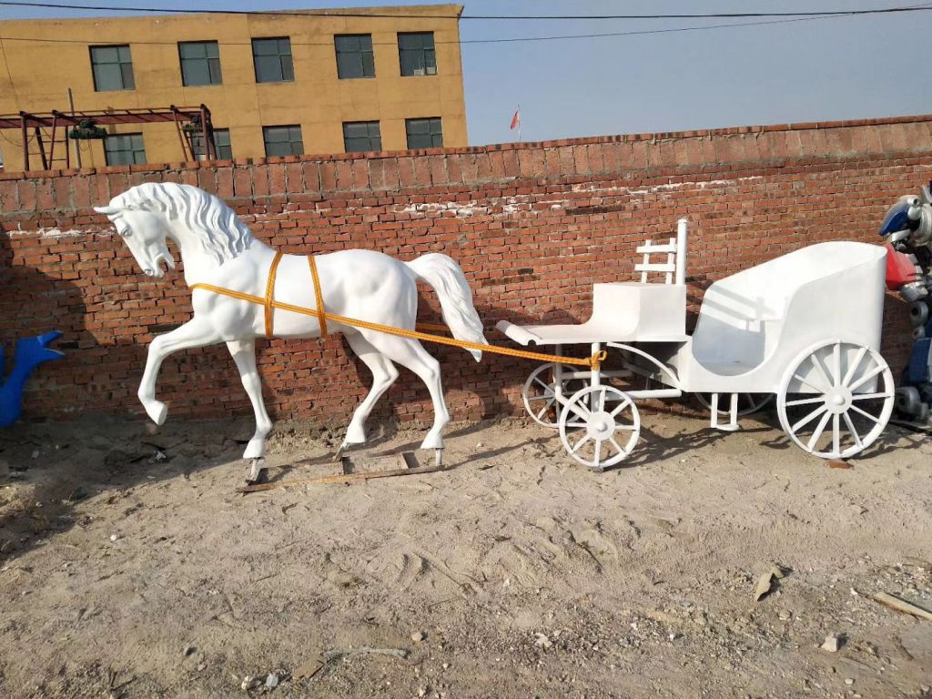 古代馬車(chē)不銹鋼雕塑