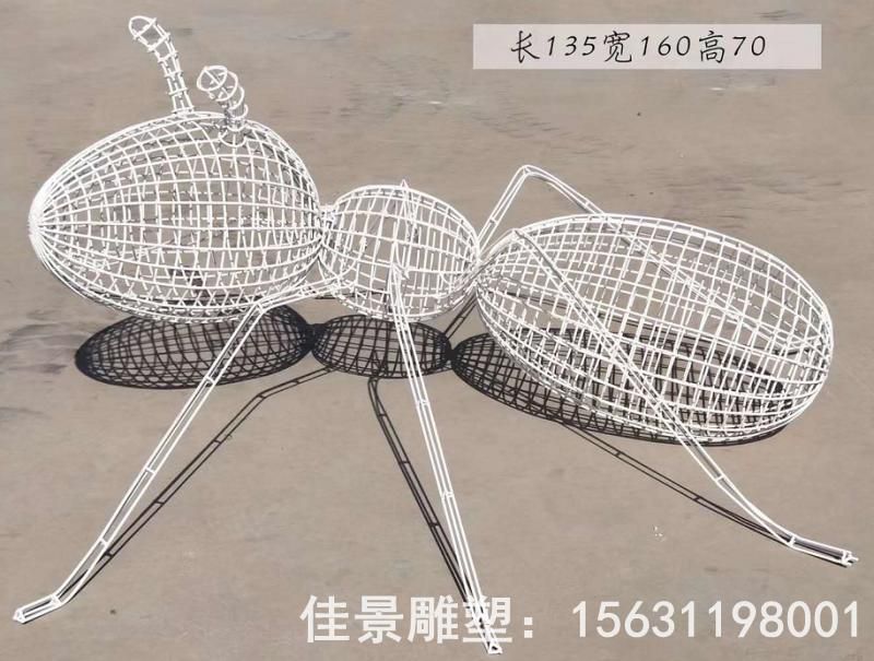 不銹鋼螞蟻動物雕塑