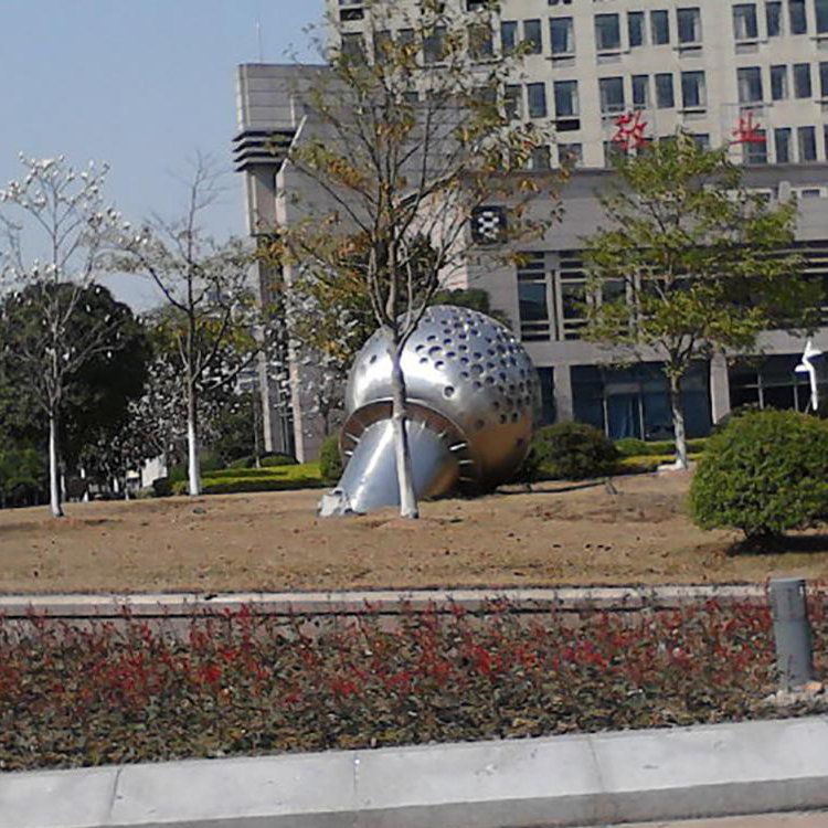 不銹鋼話筒城市景觀雕塑