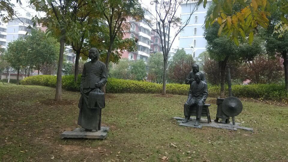 清朝商人廣場(chǎng)小品銅雕