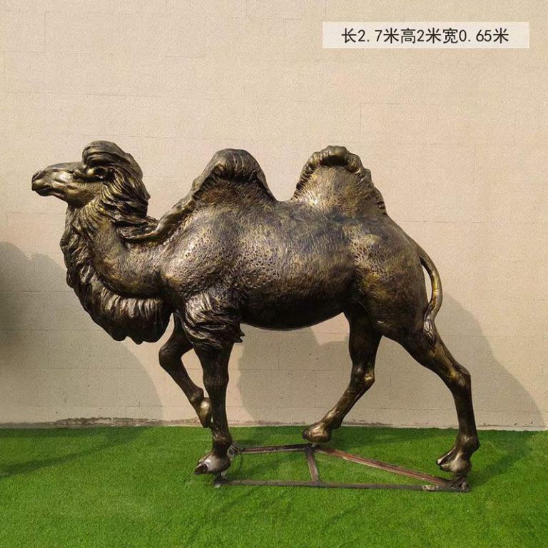 沙漠駱駝街邊動(dòng)物銅雕