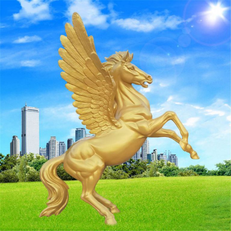 飛馬園林景觀銅雕