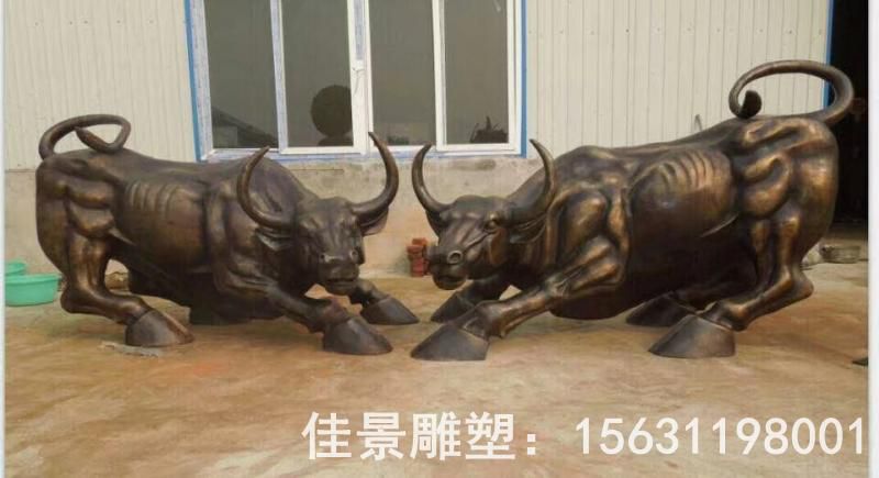 開荒牛酒店標(biāo)志銅雕