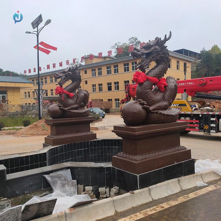 神獸龍庭院動(dòng)物銅雕