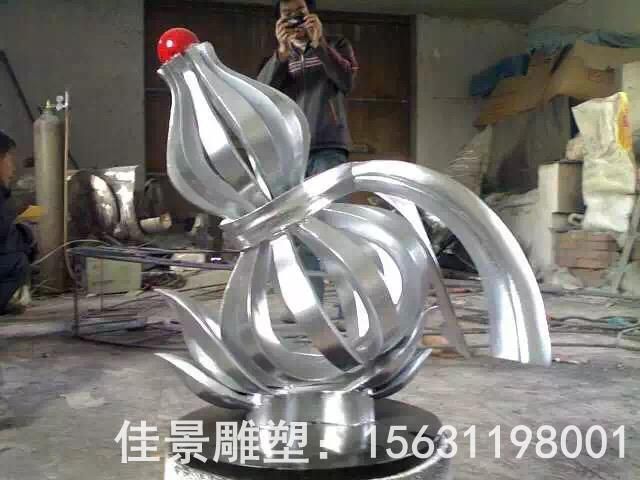 鏡面葫蘆標(biāo)志不銹鋼雕塑
