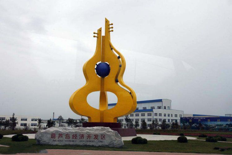 抽象葫蘆不銹鋼標(biāo)志雕塑