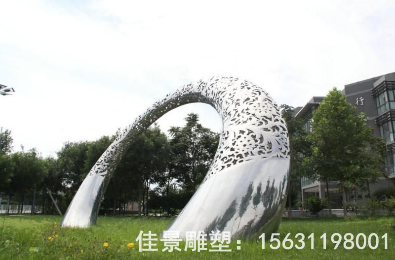 大型不銹鋼拱門雕塑