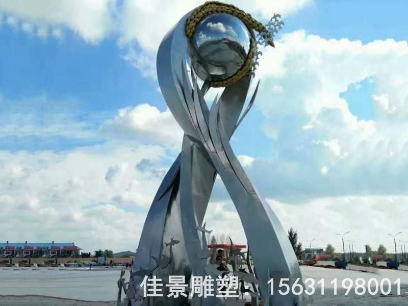 大型城市標(biāo)志不銹鋼雕塑