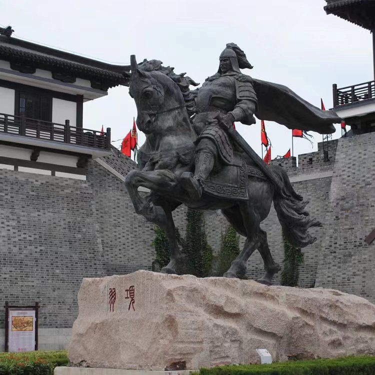 古代將軍景觀人物銅雕