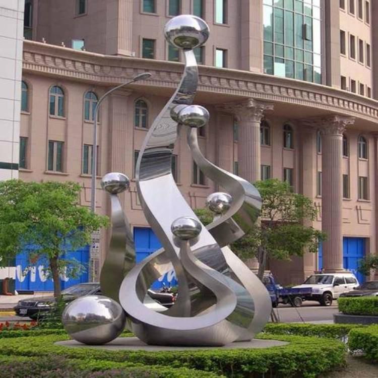 不銹鋼校園文化景觀雕塑