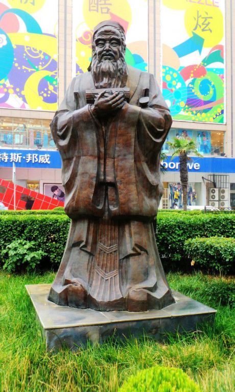 先師孔子城市人物銅雕