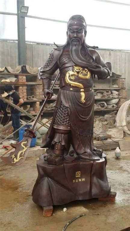 提刀關(guān)公廣場(chǎng)景觀銅雕