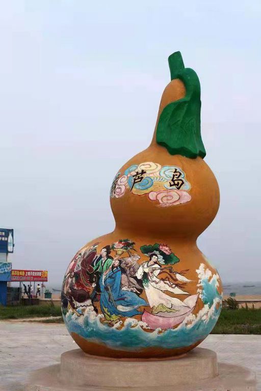 彩繪葫蘆校園景觀銅雕