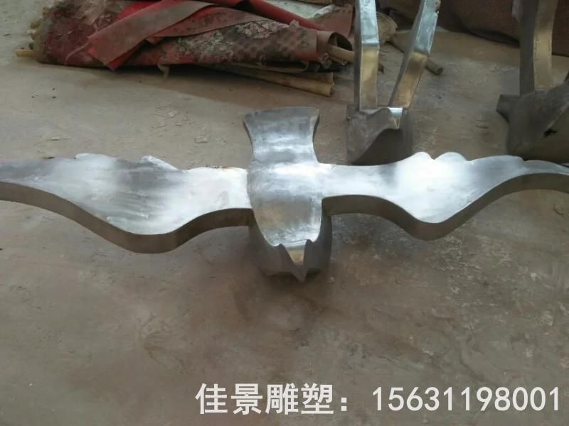 不銹鋼鴿子鏡面標志雕塑