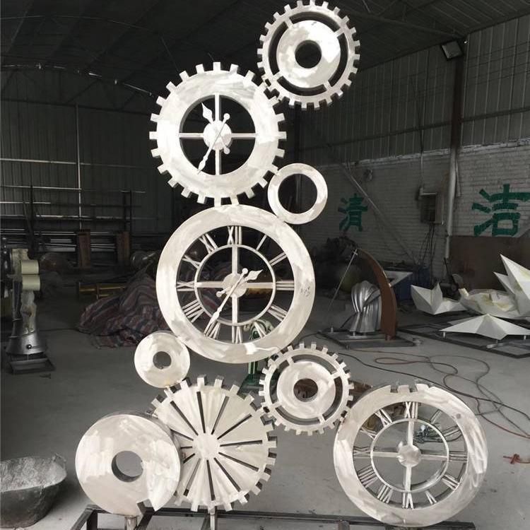 齒輪景觀校園不銹鋼雕塑