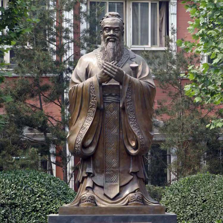 古代名人景區(qū)人物銅雕