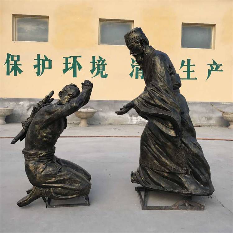 古代名人小區(qū)人物銅雕